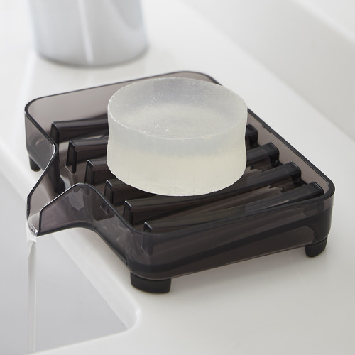 Black Veil Self Draining Soap Dish